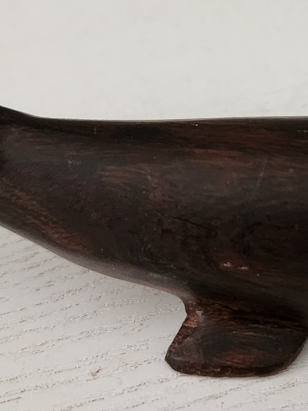 Vintage Hand Carved Ironwood Whale Figure
